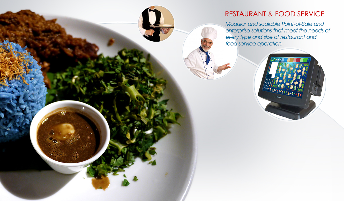 Restaurant and food service point-of-sale solutions